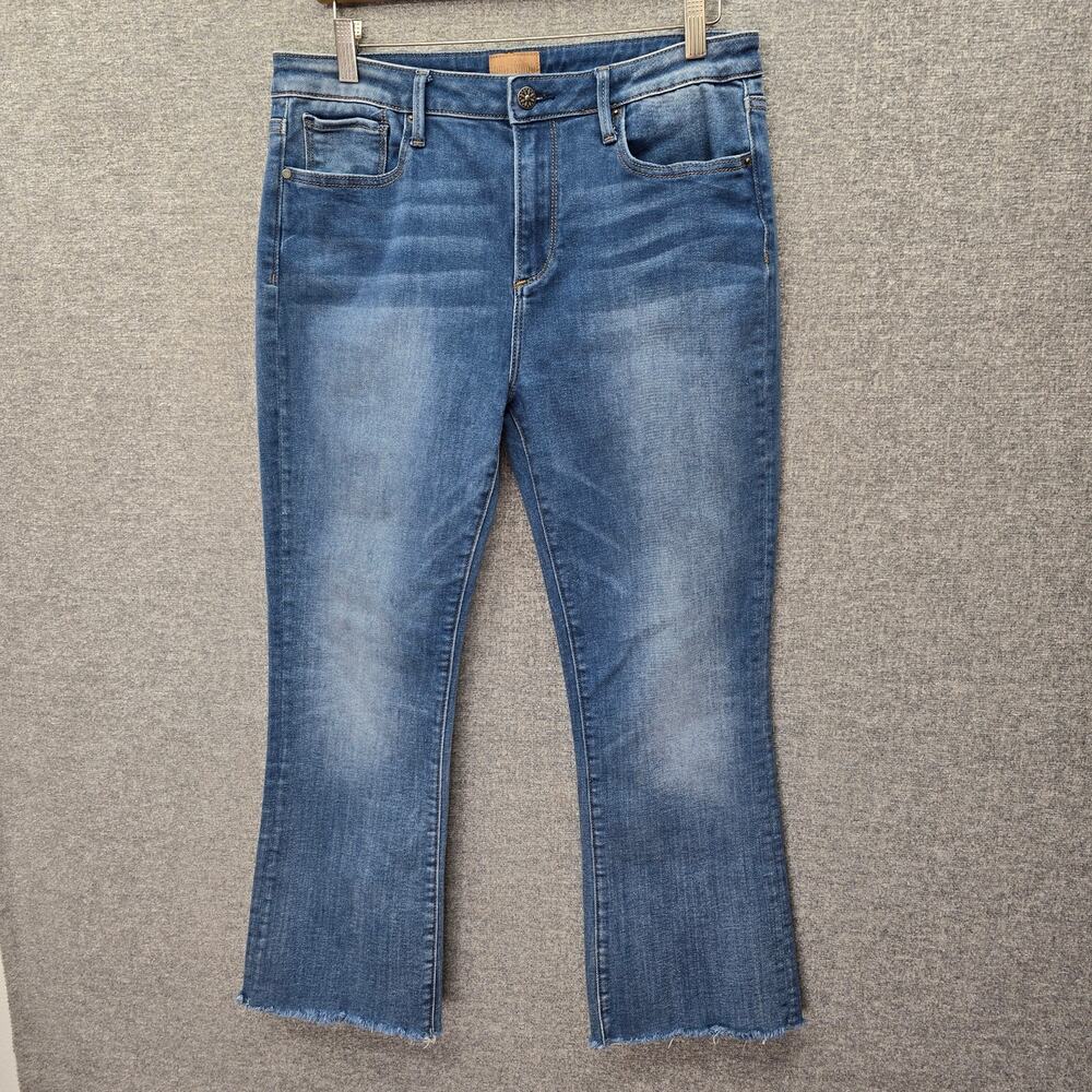 DRIFTWOOD ROXY KICK FLARE JEANS, SIZE 31